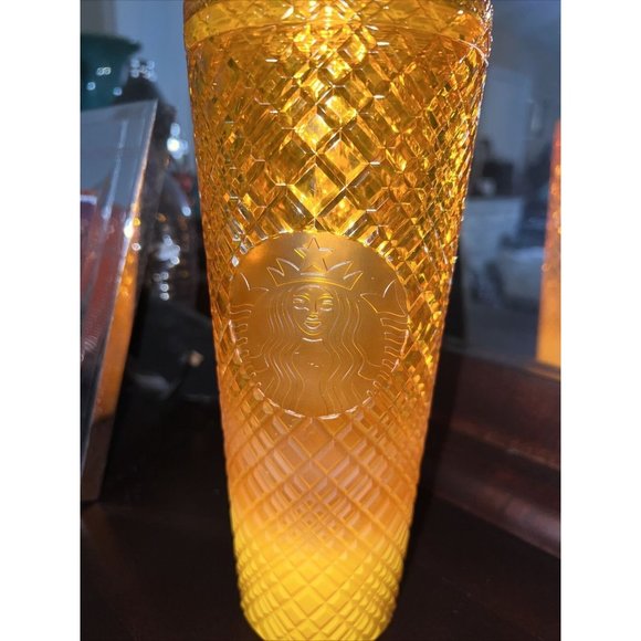 Starbucks Mango Orange Gradient Jeweled 24 oz. Venti Tumbler New - Picture 2 of 5